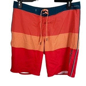 Quicksilver | Orange Blue High Line Board Shorts